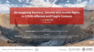 NEW WEBINAR - Re-imagining Business, Security and Human Rights in COVID-Affected and Fragile Contexts