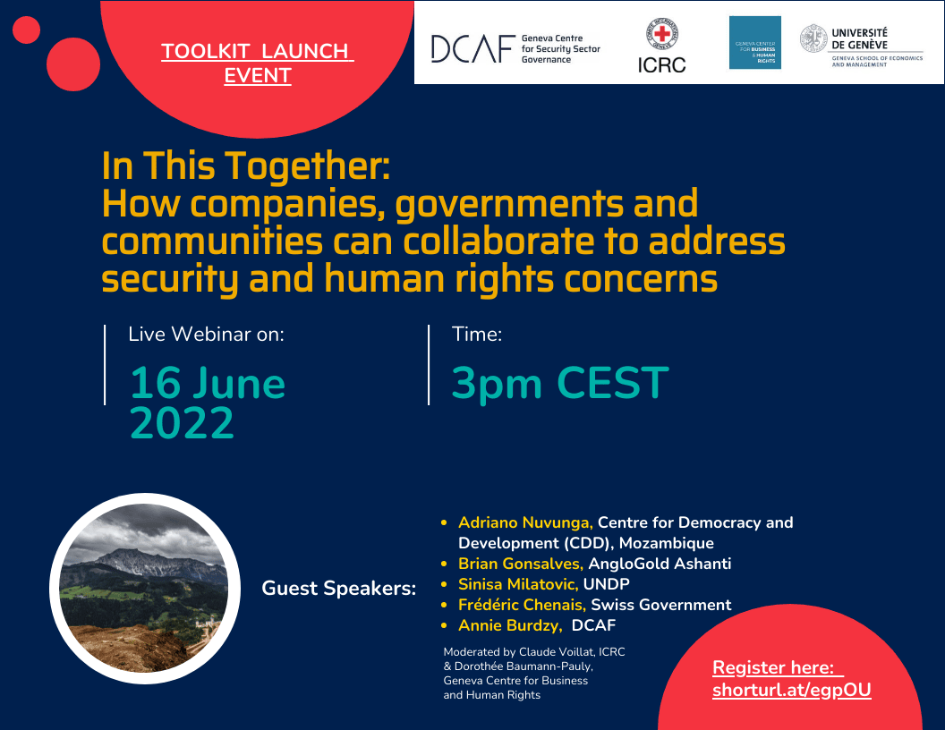 Toolkit Launch Webinar: In This Together - How companies, governments and communities can collaborate to address security and human rights concerns