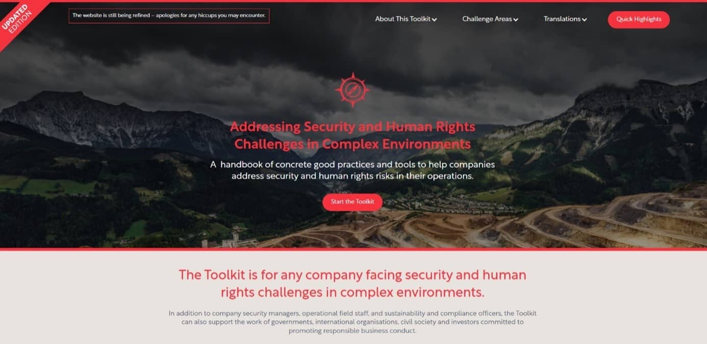 Security & Human Rights Toolkit: Out Now!