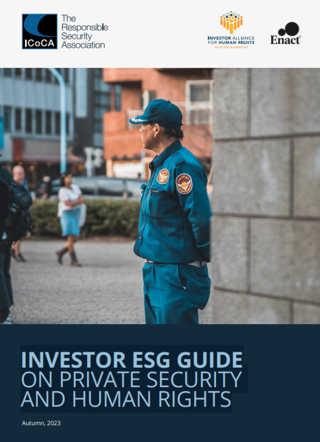Investor ESG Guide on Private Security and Human Rights