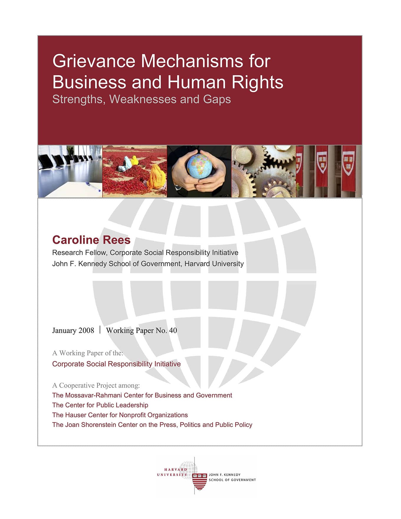 Mapping Grievance Mechanisms in the Business and Human Rights Arena (CSR Initiative, 2008)