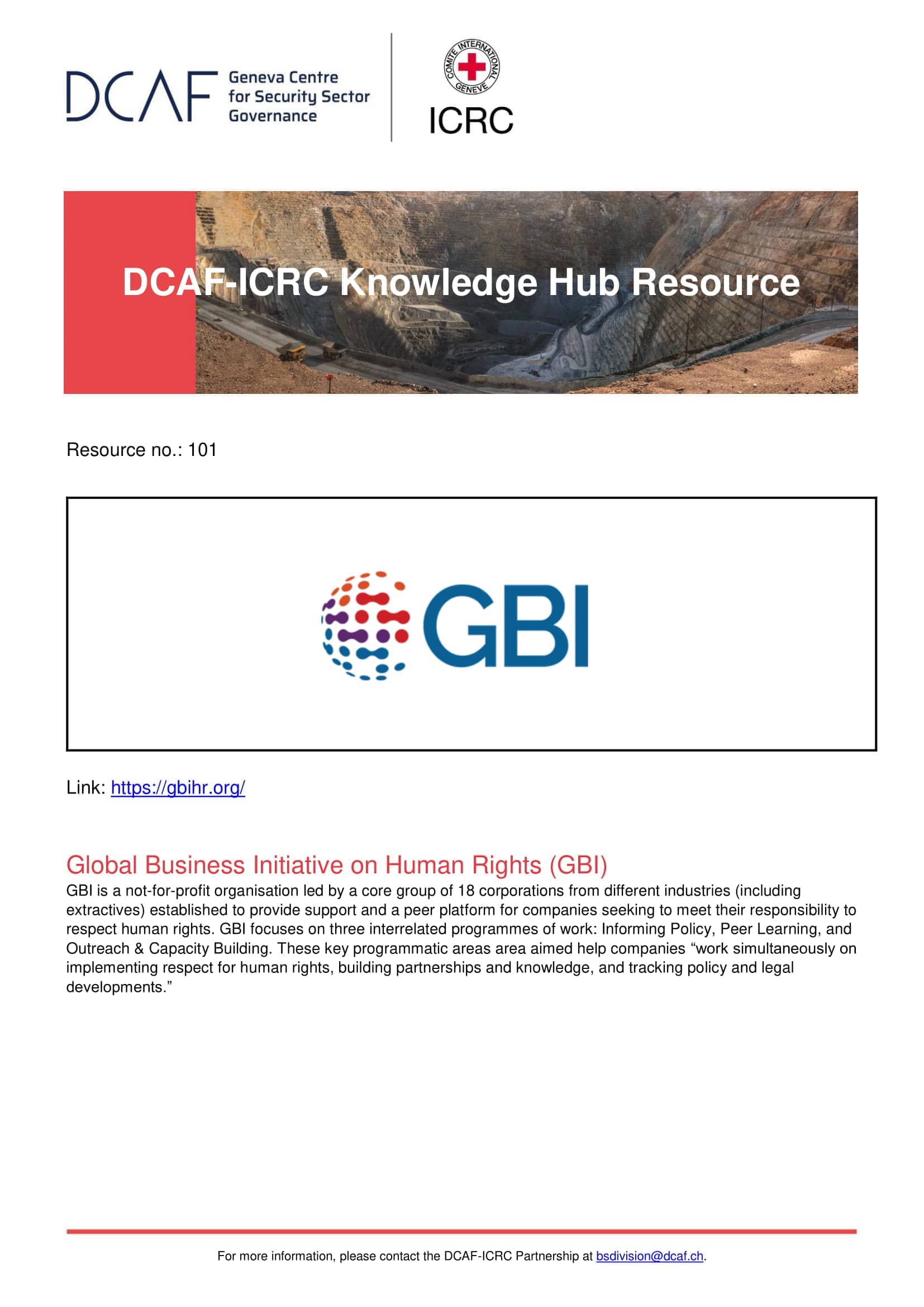 Global Business Initiative on Human Rights (GBI)
