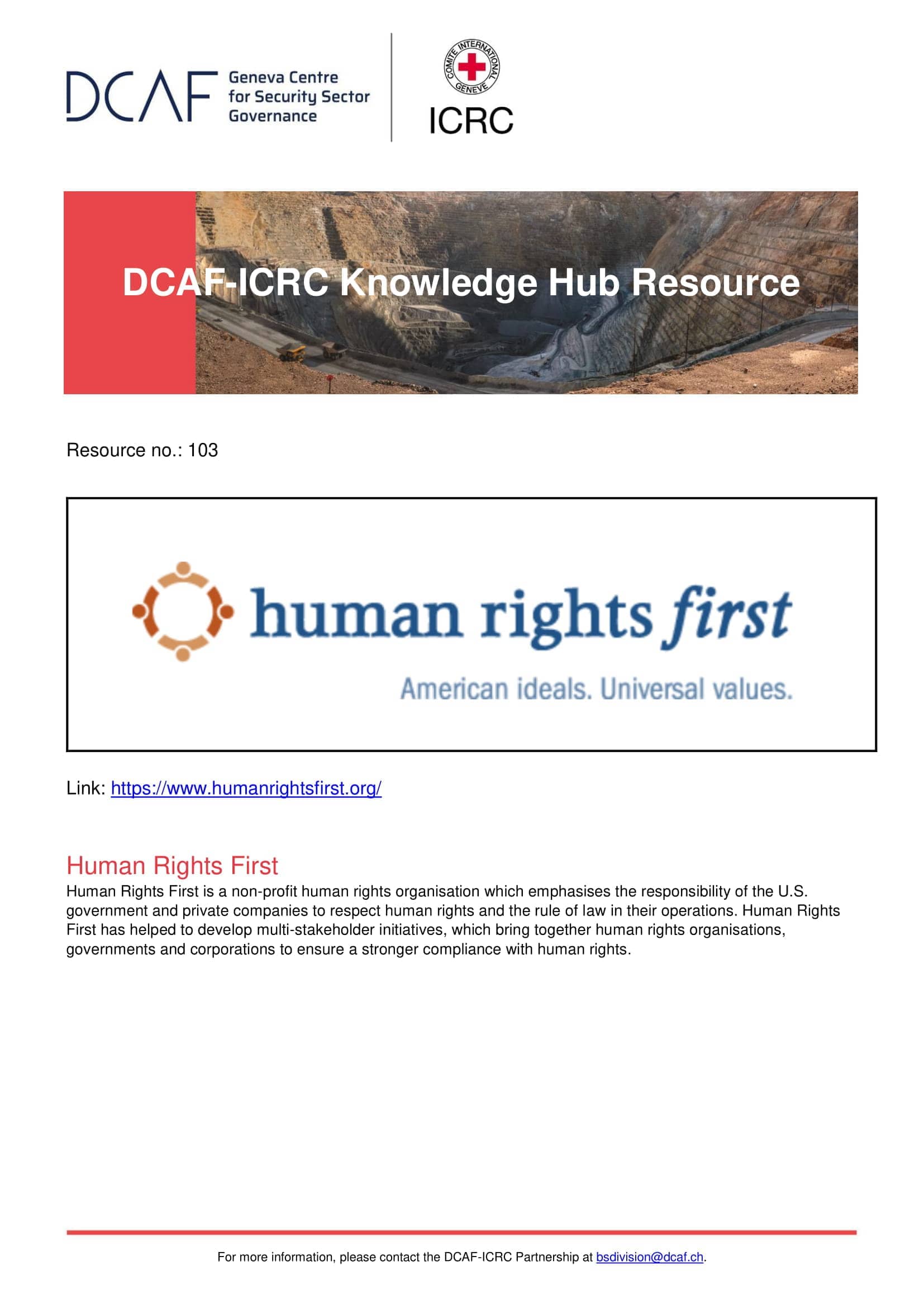 Human Rights First