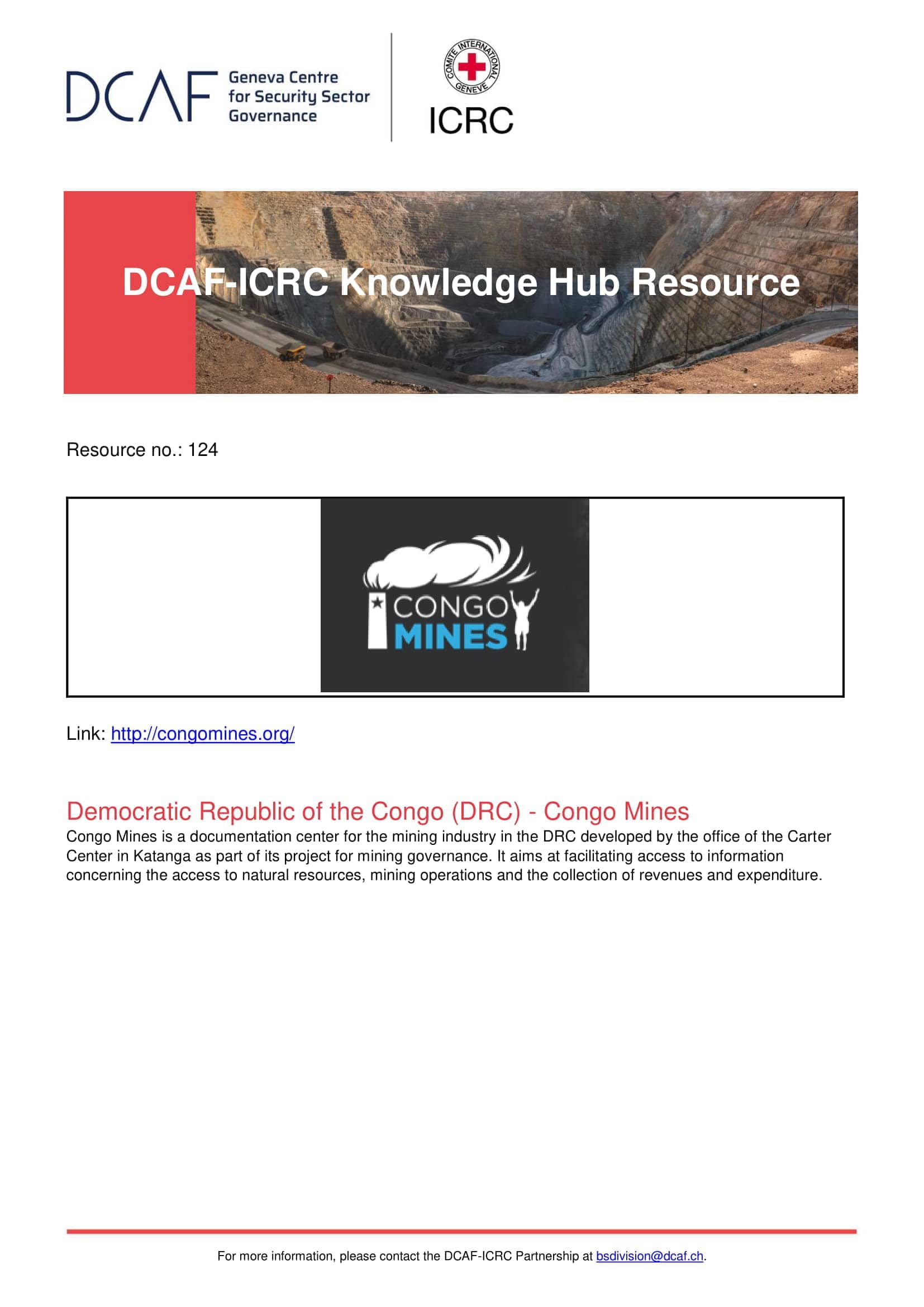 Democratic Republic of the Congo (DRC) - Congo Mines