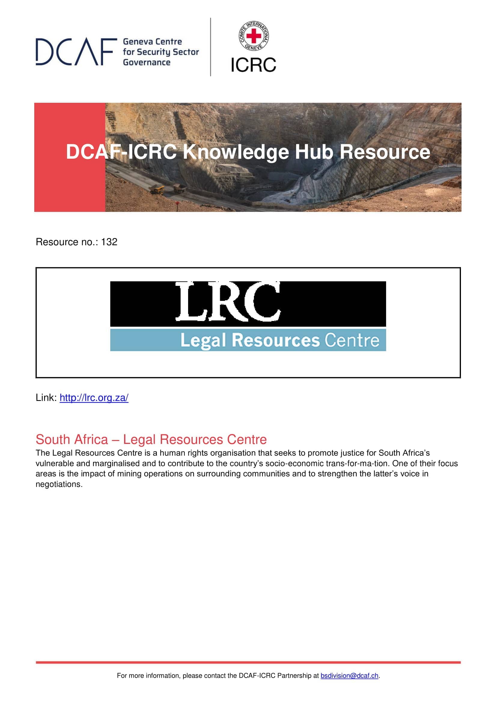 South Africa – Legal Resources Centre