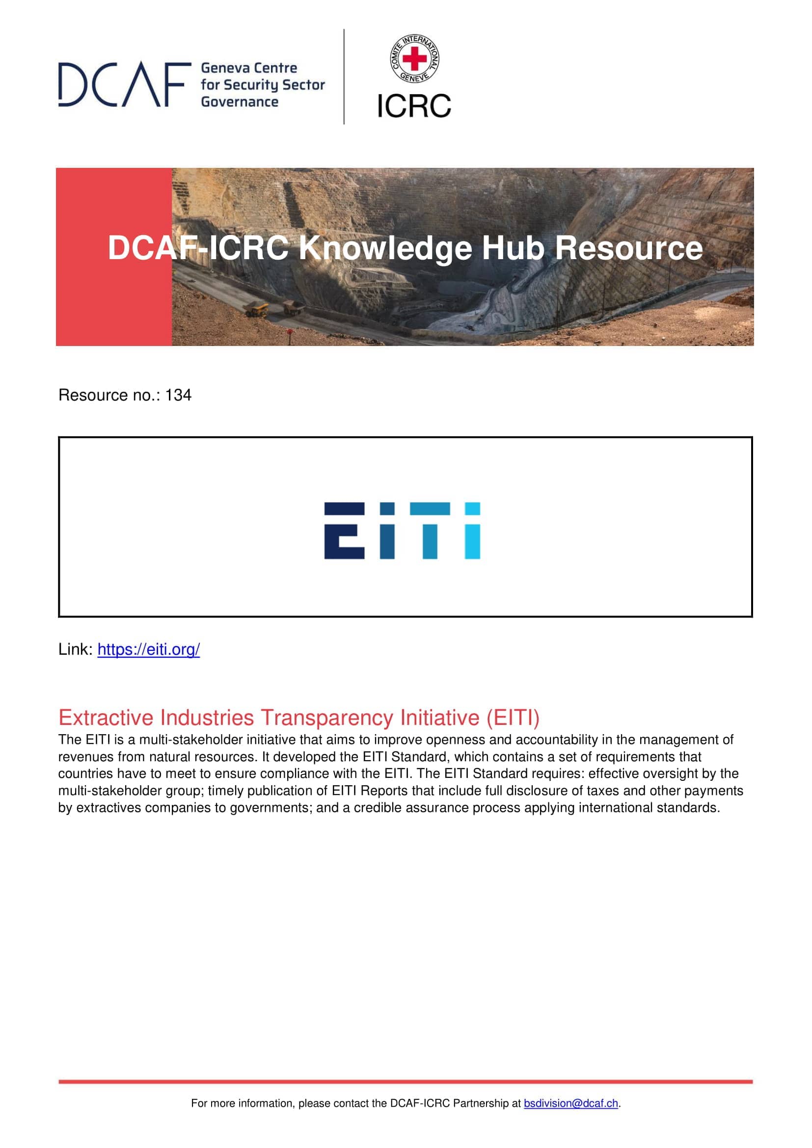 Extractive Industries Transparency Initiative (EITI)