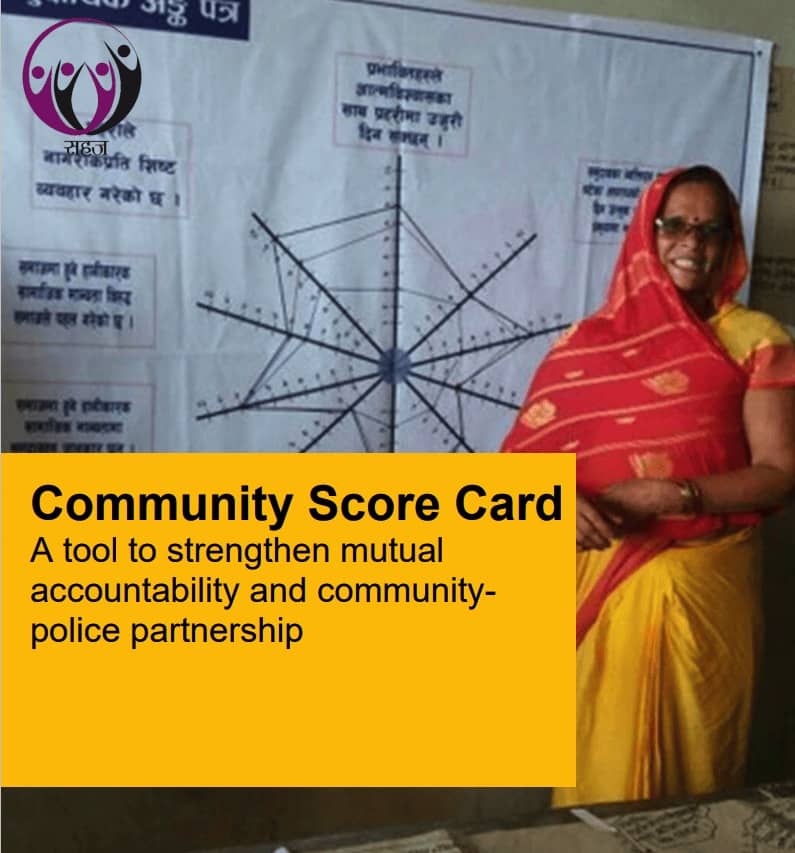 Community Score Card: A tool to strengthen mutual accountability and community-police partnership (SAHAJ and International Alert)